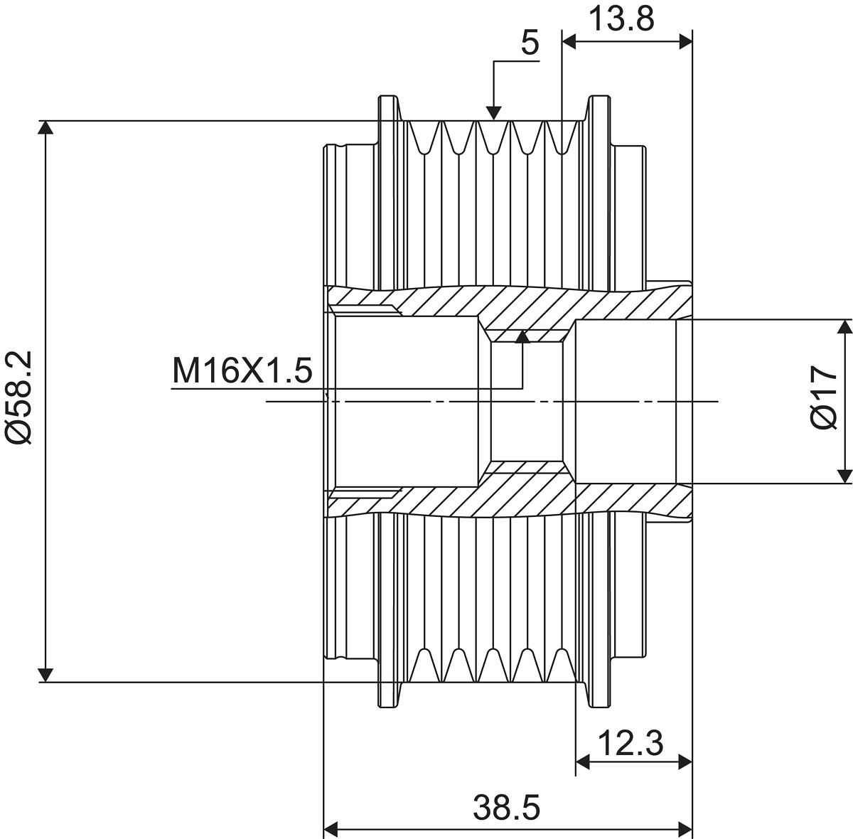 DISPOSITIVO RUOTA LIBERA ALTERNATORE